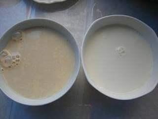 Creamy Milk Recipe step 1: Pour the bovine colostrum into a bowl.