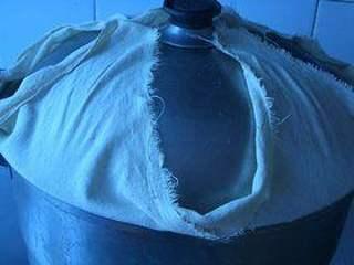 Creamy Milk Recipe step 3: Cover the bowl with a cheesecloth instead of plastic wrap to prevent steam from